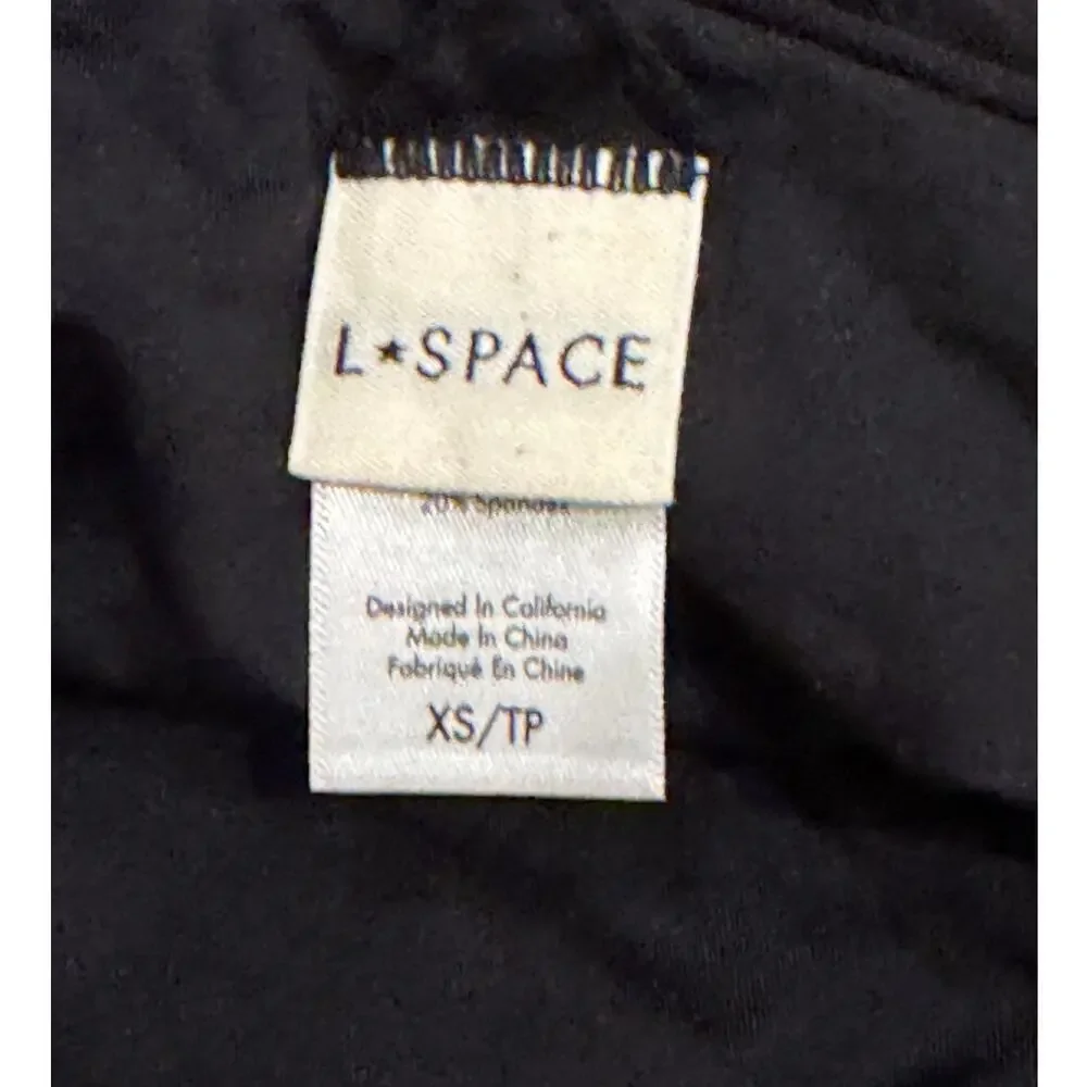 NEW L*space Leilani Rose Appliqué High Cut Bikini Bottoms Size XS
